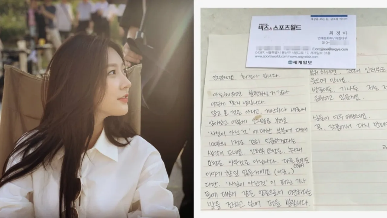 Kim Sae Ron Pernah Dapat Surat dari Seorang Jurnalis, Ungkapan Penyesalan yang Menyentuh Hati