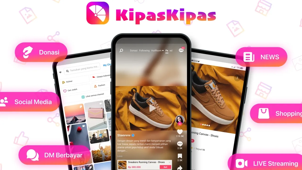 KipasKipas: Aplikasi Karya Anak Bangsa yang Hadirkan Fitur Sosial Media Hingga Donasi