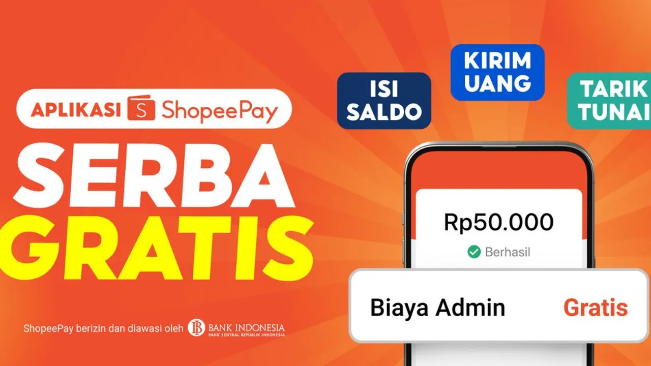 Kirim Uang, Isi Saldo, dan Tarik Tunai Secara Gratis Kini Bisa Lewat Aplikasi ShopeePay, Begini Caranya!