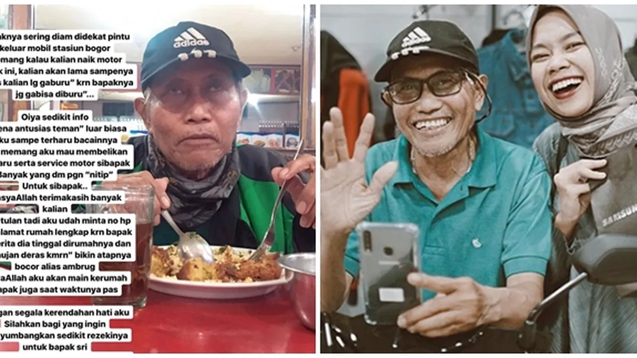 Kisah Driver Ojol yang Cari Nafkah Walau Motor Rusak, Dapat Bantuan 100 Juta Rupiah dari Netizen!