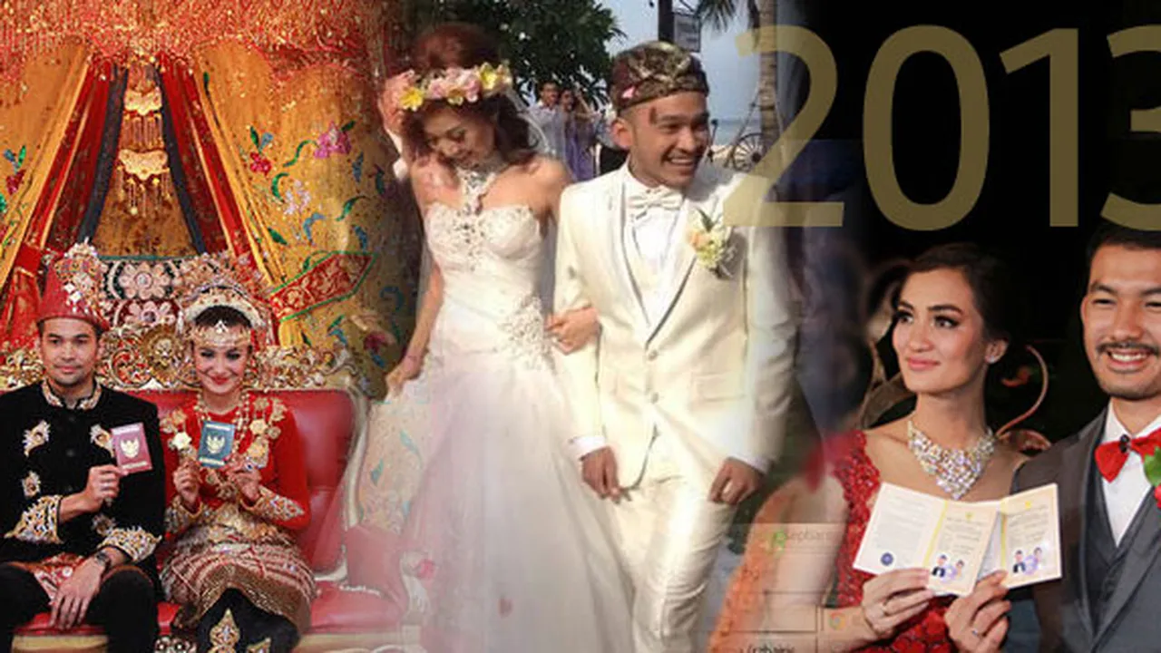 Kisah Pernikahan 10 Selebriti Tanah Air di Tahun 2013