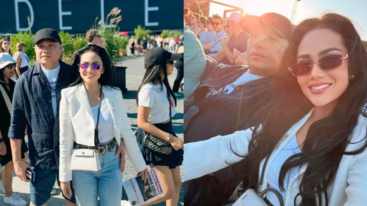 Kris Dayanti Tampil Stylish Saat Nonton Konser Adele di Jerman, Ditemani Suami Tercinta Kris Dayanti Tampil Stylish Saat Nonton Konser Adele di Jerman, Ditemani Suami Tercinta