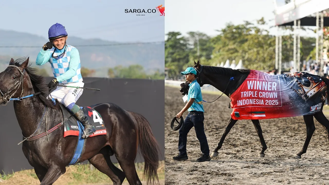 Kuda King Argentin Bikin Bangga, Raih Gelar Triple Crown di Horse Racing IHR-Indonesia Derby 2025 Kuda King Argentin Bikin Bangga, Raih Gelar Triple Crown di Horse Racing IHR-Indonesia Derby 2025