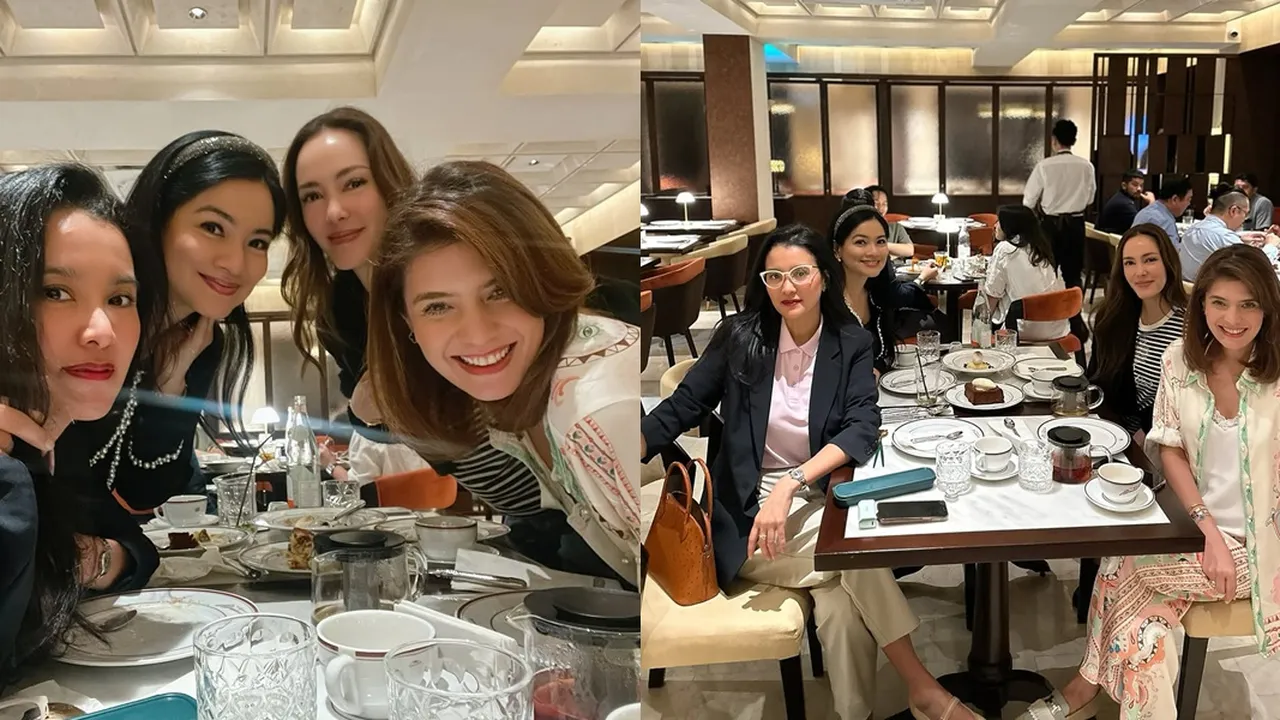 Kumpul Cantik, Potret Titi Kamal - Cathy Sharon Dinner Bareng