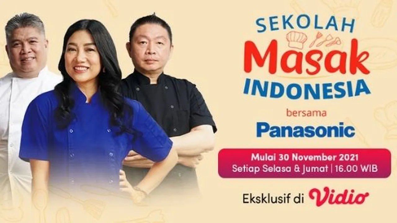 Lagi Pada Gandrung Kompetisi Memasak, Vidio Akhirnya Hadirkan Program Baru 'SEKOLAH MASAK INDONESIA'