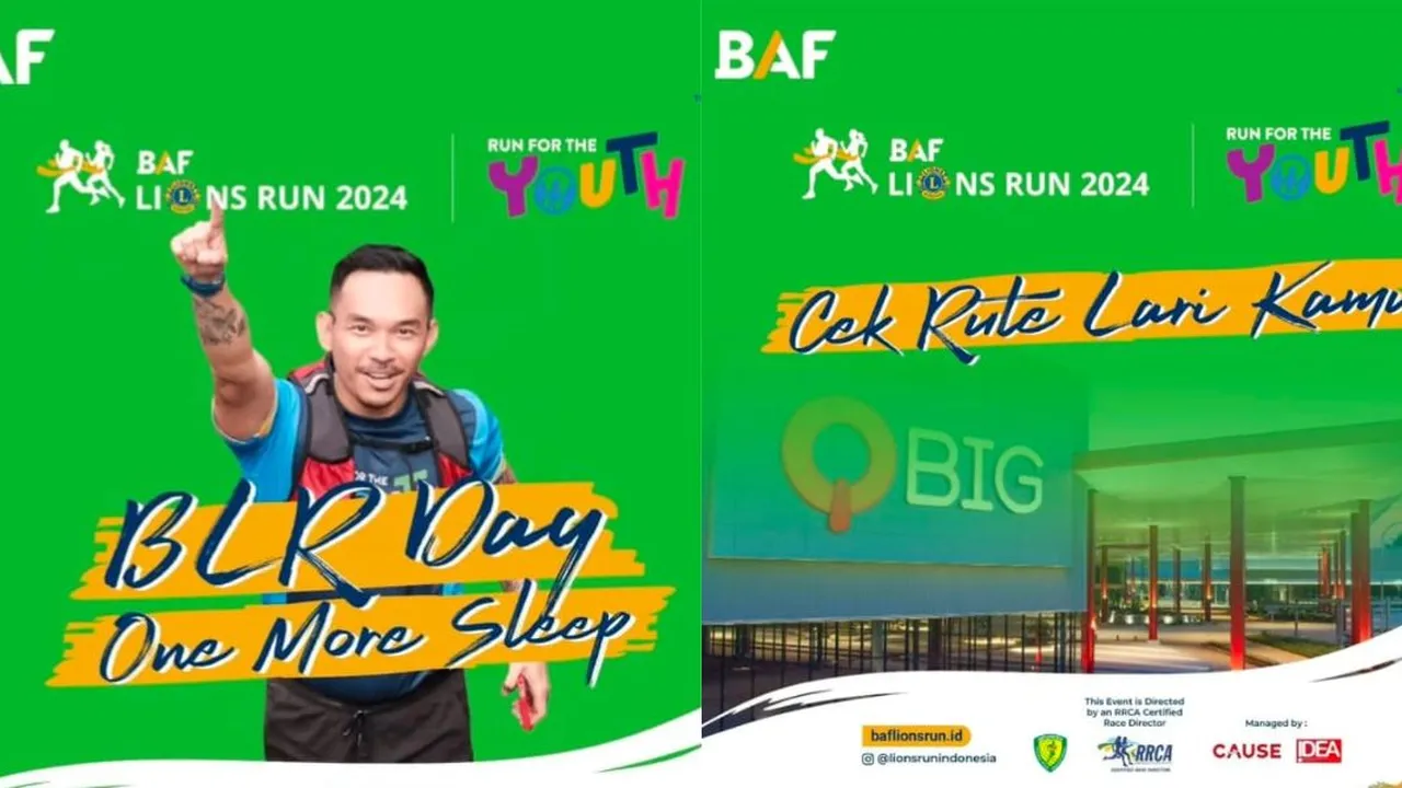 Lebih dari 4.500 Pelari Ramaikan BAF Lions Run 2024 'Run For The Youth'