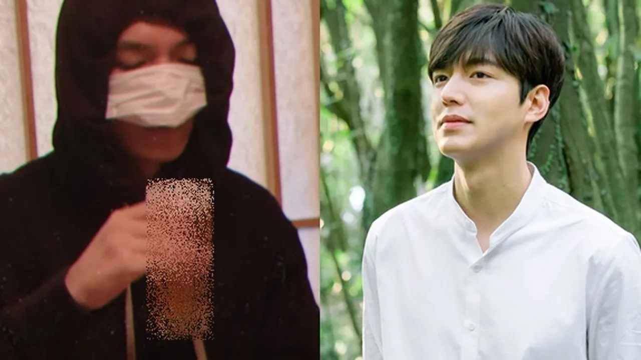 Lee Min Ho Minum Sambil Pakai Masker, Netizen Kebingungan Sekaligus Ngakak