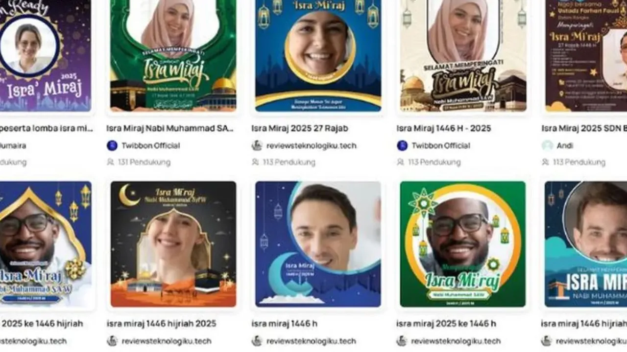 Link Twibbon Isra Miraj 2025, Desain Unik dan Gratis untuk Media Sosial