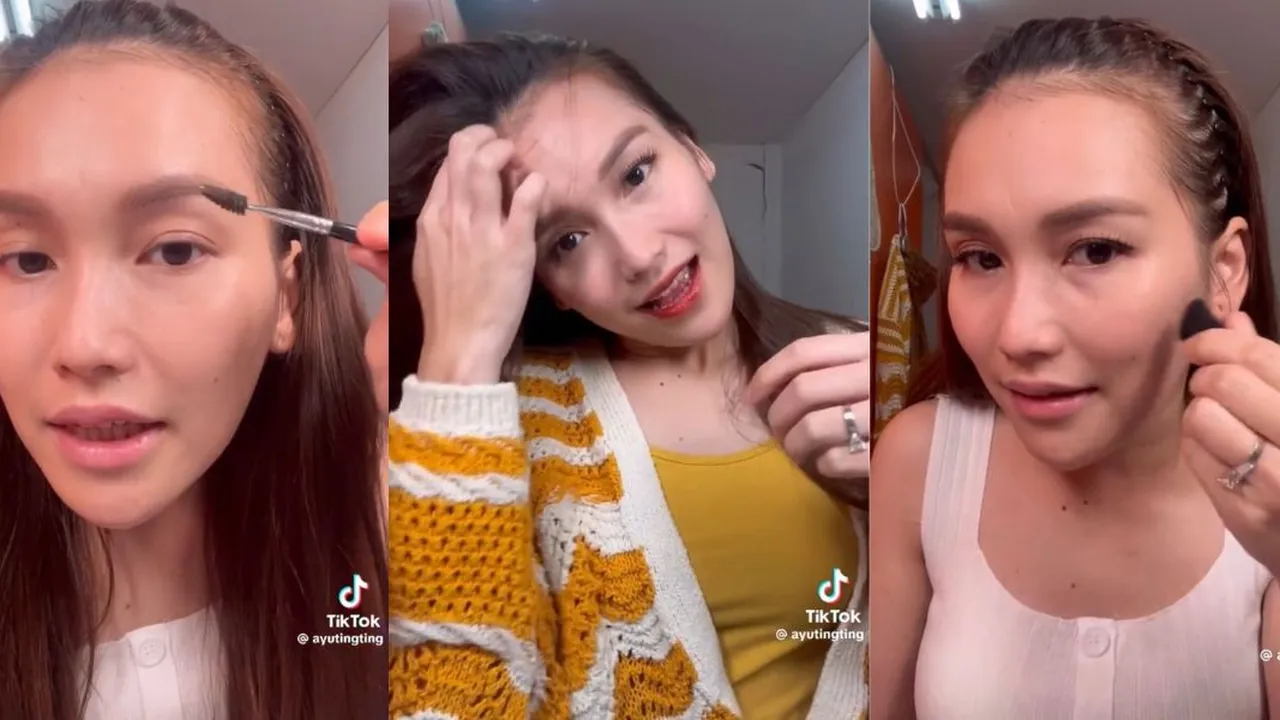 Make Up Simple ala Ayu Ting Ting, Tak Pakai Foundation atau Cushion - Netizen: Gitu Doang? Cakep Bener!