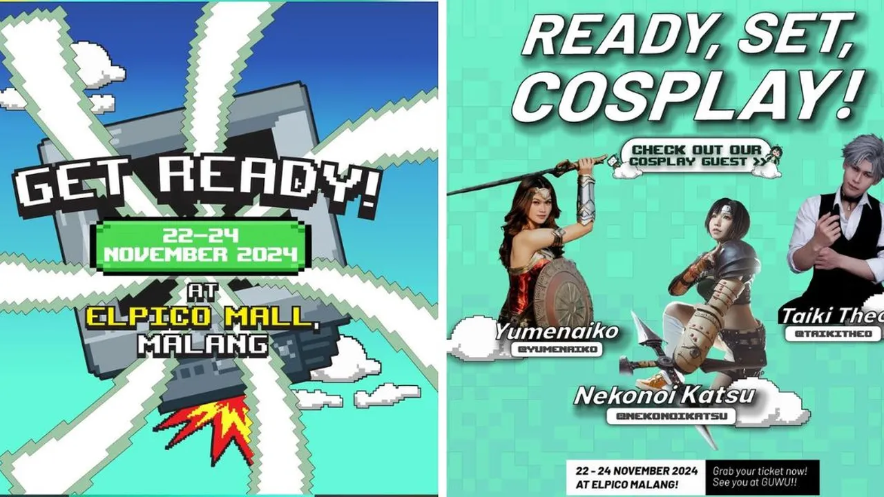 Malang Merapat! Event Geek Up Wake Up Hadirkan Coswalk Competition, Pameran Game hingga Pop Up Market Malang Merapat! Event Geek Up Wake Up Hadirkan Coswalk Competition, Pameran Game hingga Pop Up Market