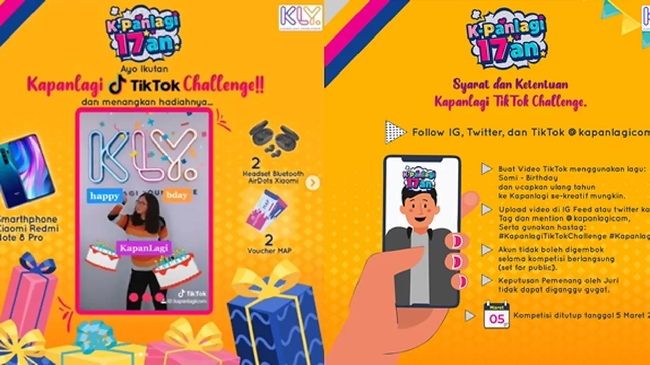 Mau Hadiah Jutaan Rupiah? Yuk Ikutan Kapanlagi Tiktok Challenge!