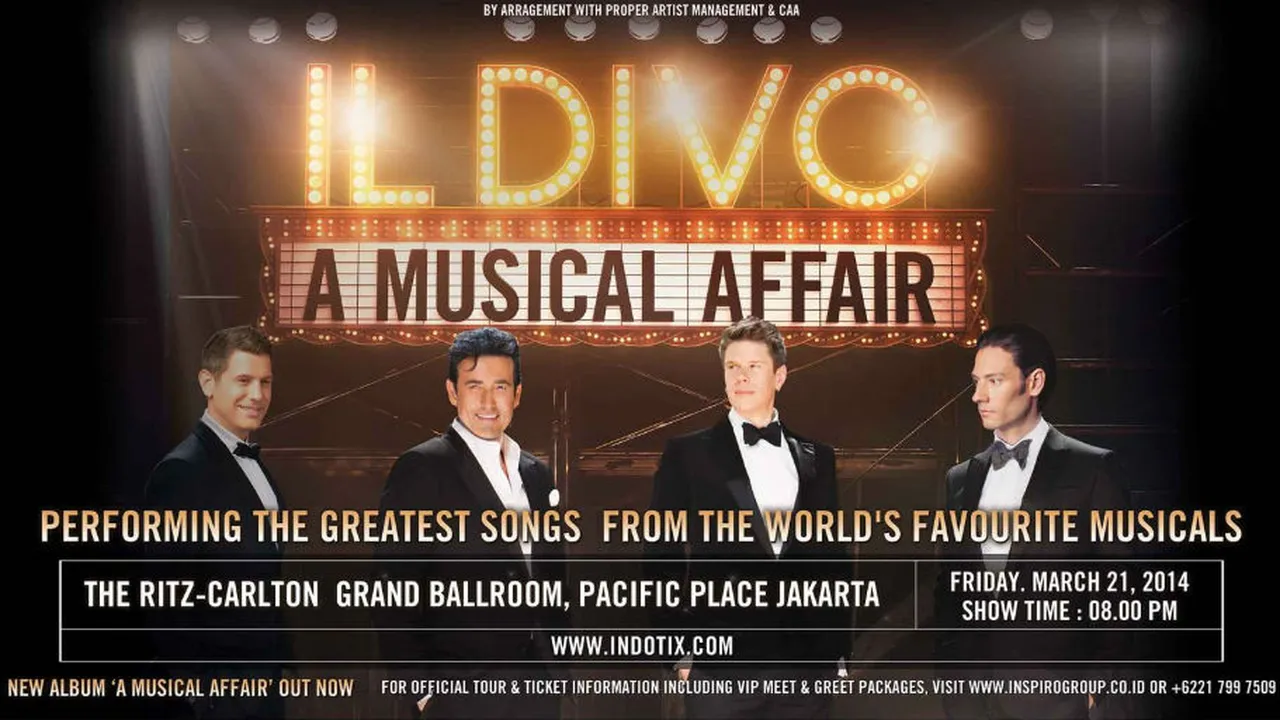 Mau Lihat Il Divo Secara Langsung? Dapatkan Tiketnya di Sini!