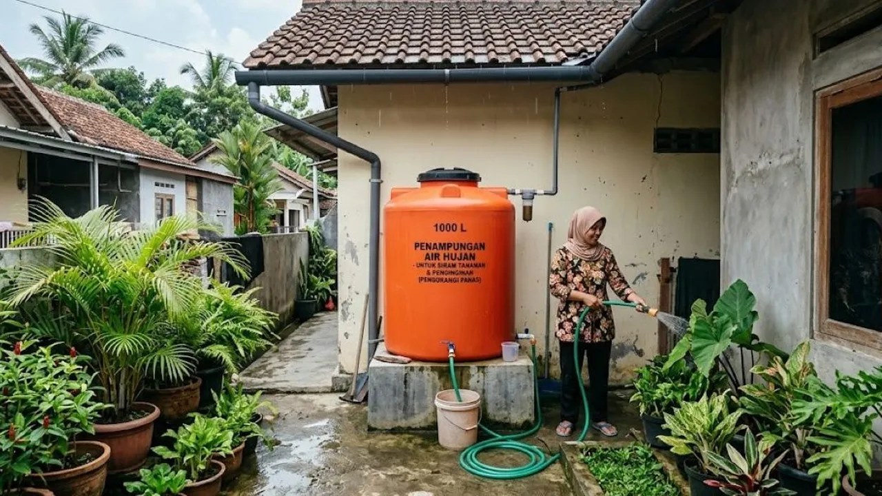 Menampung Air Hujan untuk Kurangi Gelombang Panas, Ini Cara dan Manfaatnya