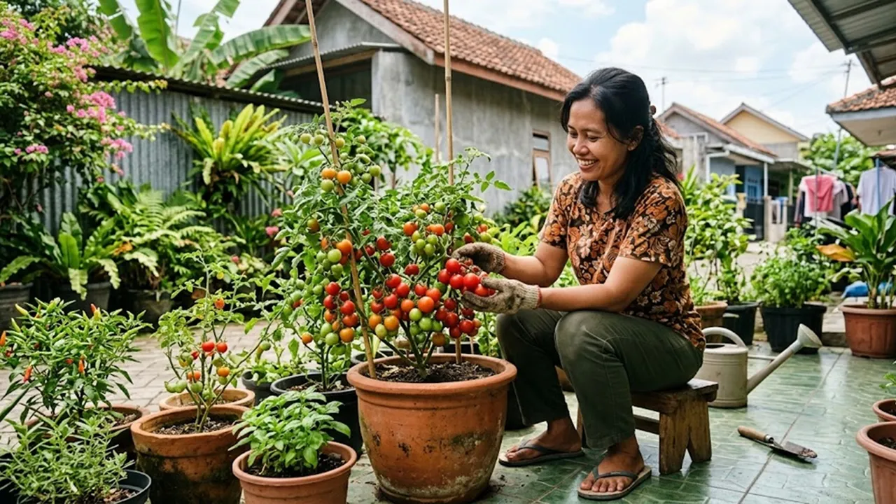 Menanam Tomat dalam Pot, Ini 10 Langkah agar Tumbuh Subur dan Berbuah Lebat