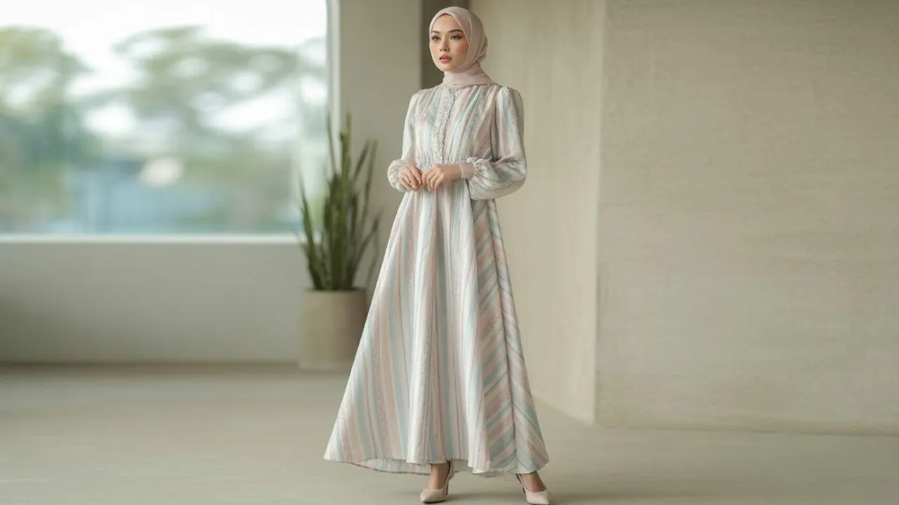 Model Gamis untuk Orang Pendek agar Terlihat Tinggi dan Tampil Anggun Proporsional