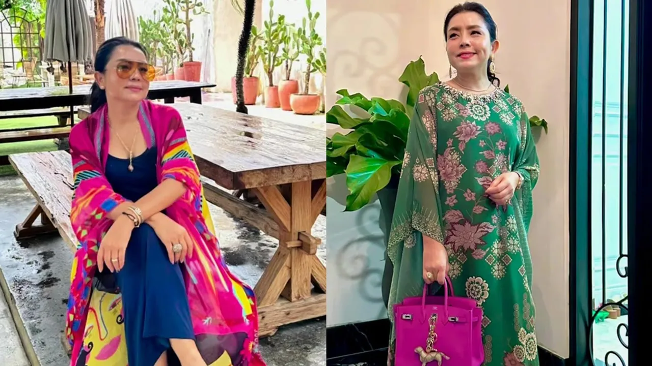 Model Outfit Mayangsari, Inspirasi Padu Padan Warna yang Cantik