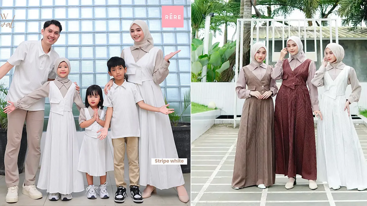 Model Sarimbit Kekinian, Inspirasi Tampil Kompak dan Elegan Bareng Keluarga Saat Lebaran