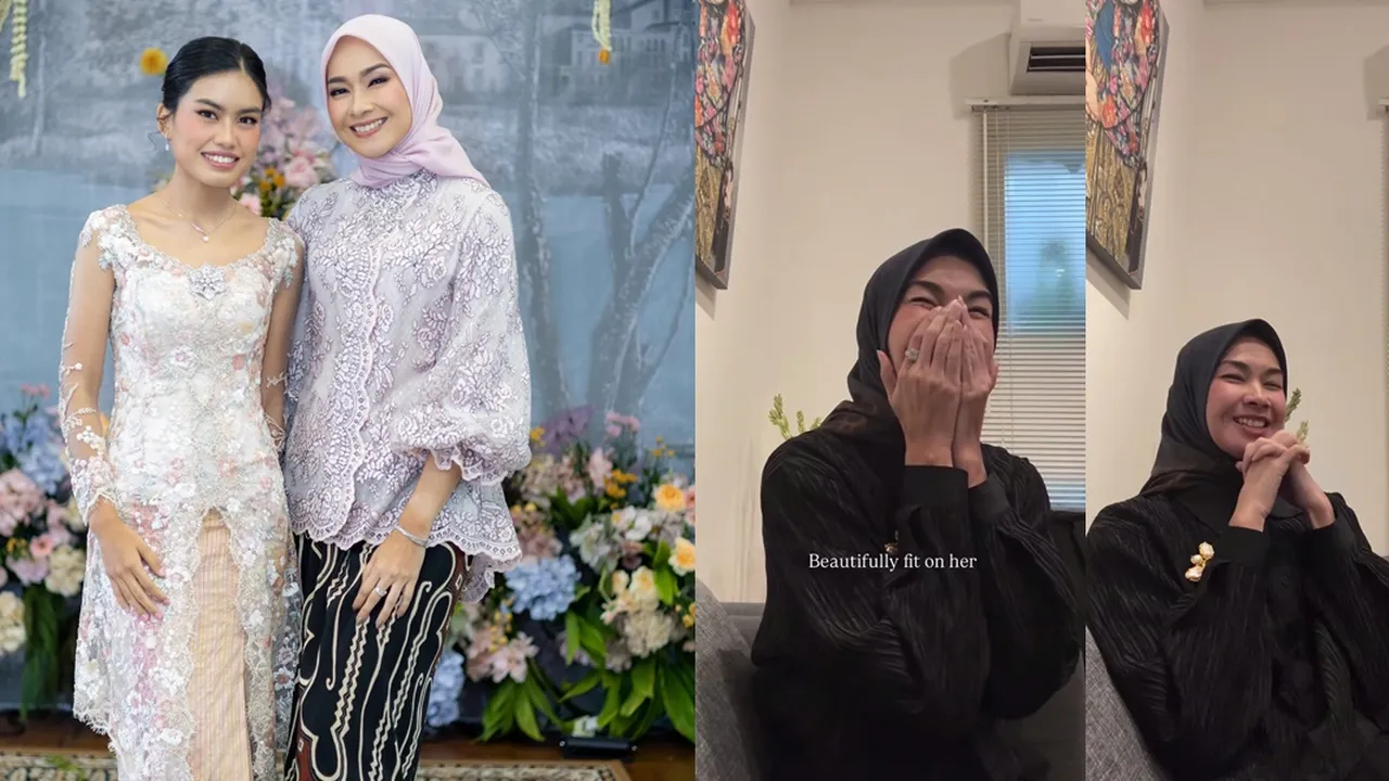 Momen Alya Rohali Terharu Bahagia Lihat Adjani Fitting Baju Pengantin