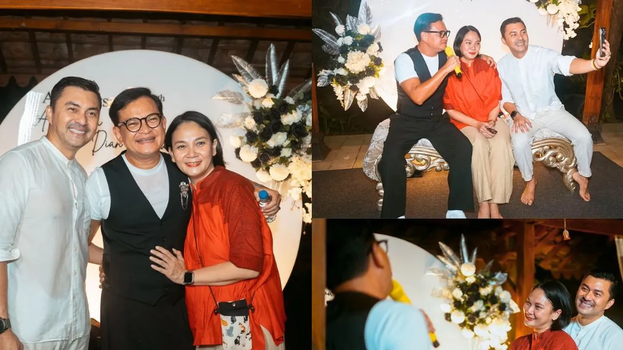 Momen Hedi Yunus di Anniversary Pernikahan ke-25 Anjasmara dan Dian Nitami, Beri Surprise dan Bernyanyi