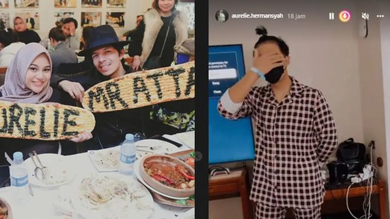 8 Potret Serunya Karantina Aurel Hermansyah, Gaya Rambut Atta Halilintar Dikucir ke Atas Bikin Sang Istri Tertawa Geli