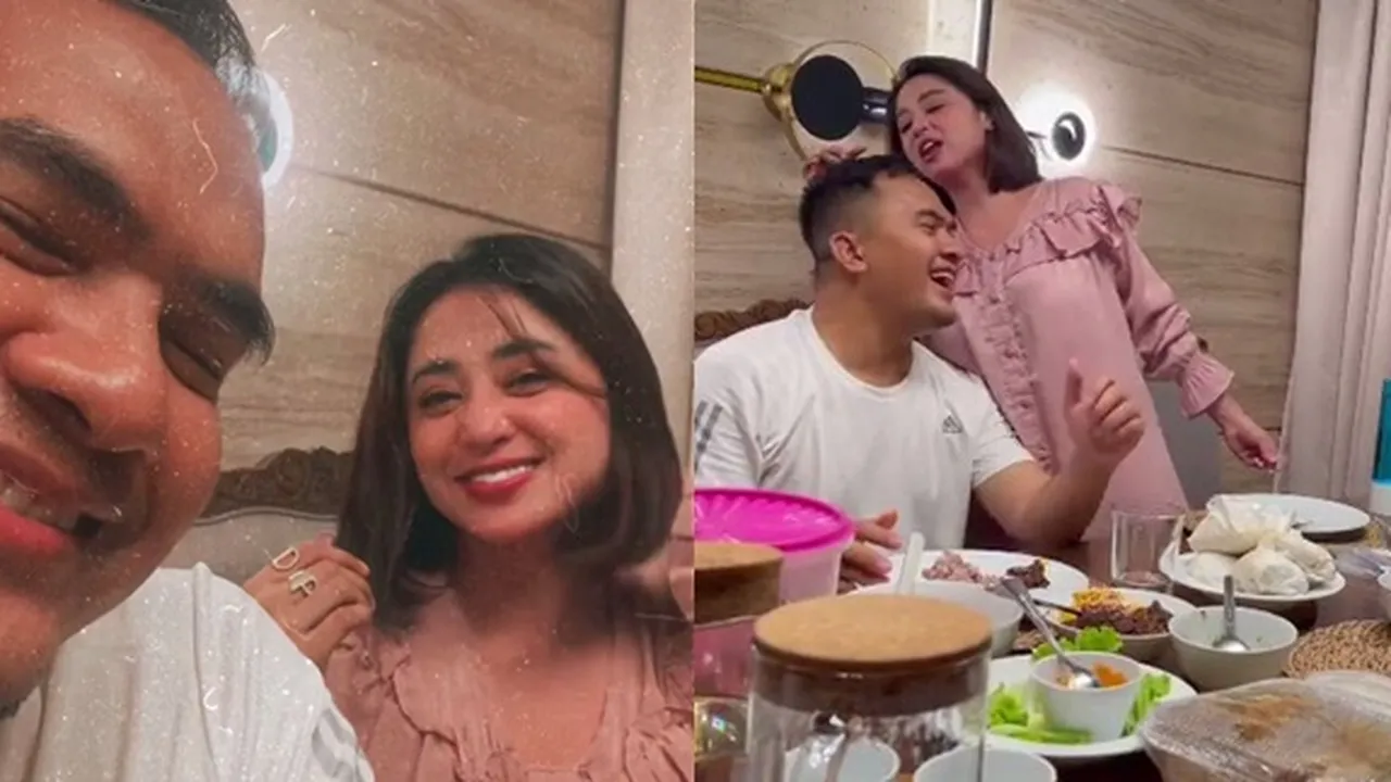 Akrab Sama Mantan, 8 Potret Kebersamaan Dewi Perssik dan Saipul Jamil yang Tuai Pujian - Dinner Sekaligus Sahur Bareng