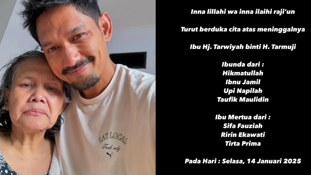 Momen Kebersamaan Ibnu Jamil dan Sang Ibunda yang Kini Tinggal Kenangan