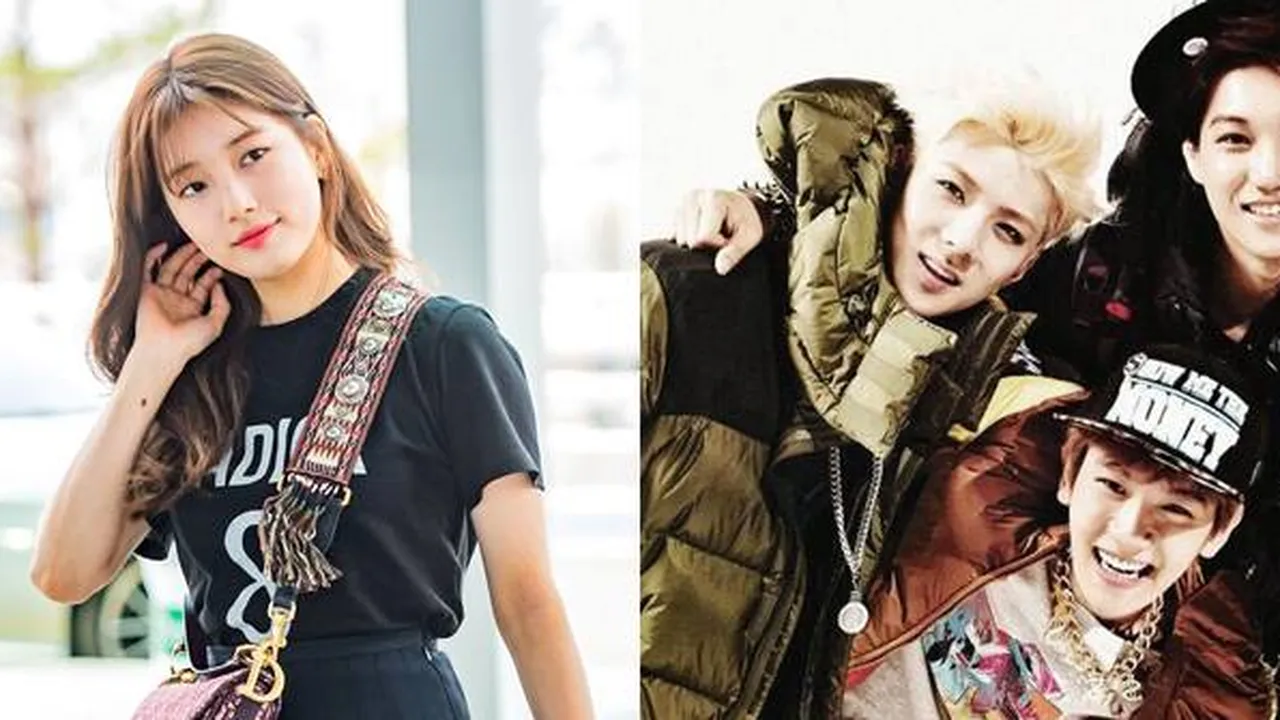 Momen Kocak Ketika Sehun, Kai, dan Baekhyun EXO Terpesona Saat Suzy Lewat