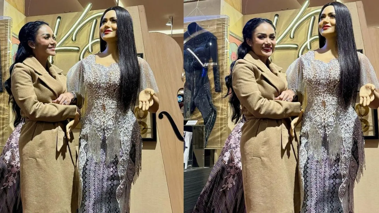 Momen Kris Dayanti Bertemu Patung Dirinya, Ikut Make Over dan Gantikan Baju