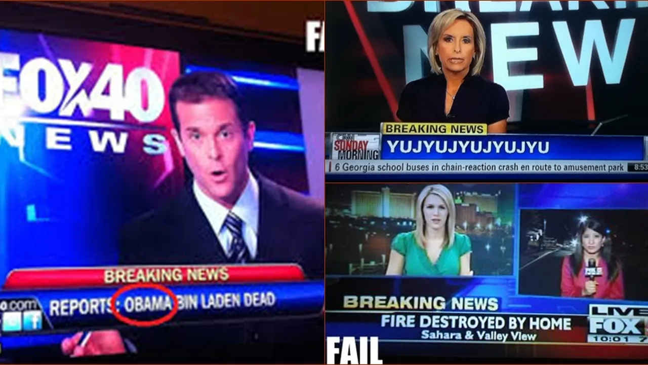 Momen-Momen Fail Media Televisi Yang Tertangkap Kamera