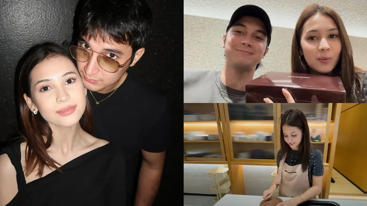 Momen Ngedate Sandrinna Michelle dan Junior Roberts Ikut Kelas Memasak, Seru-seruan Bikin Kue Bareng