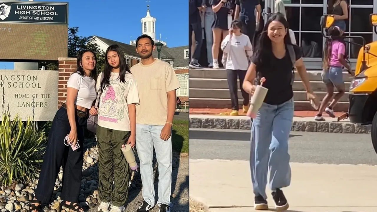 Momen Oka Antara Jemput sang Putri yang Bersekolah SMA di Amerika