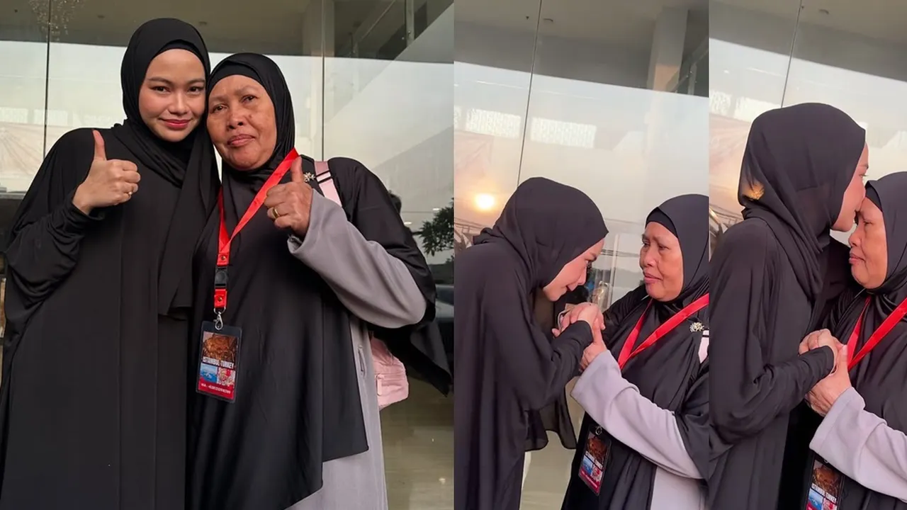 Momen Haru Rara LIDA Berangkatkan Ibu Naik Haji, Mengantar ke Bandara - Peluk dan Cium