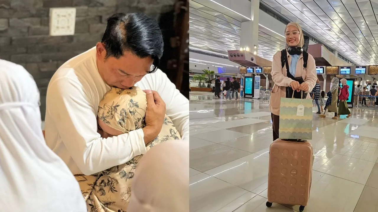 Momen Ridwan Kamil Lepas Zara Kuliah di Inggris, Penuh Haru dan Tangis