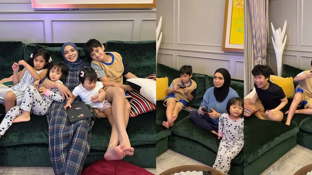 Momen Rieta Amilia Main Games Bareng Rafathar, Ada Gavrel Sang Putra yang Ikut Antusias