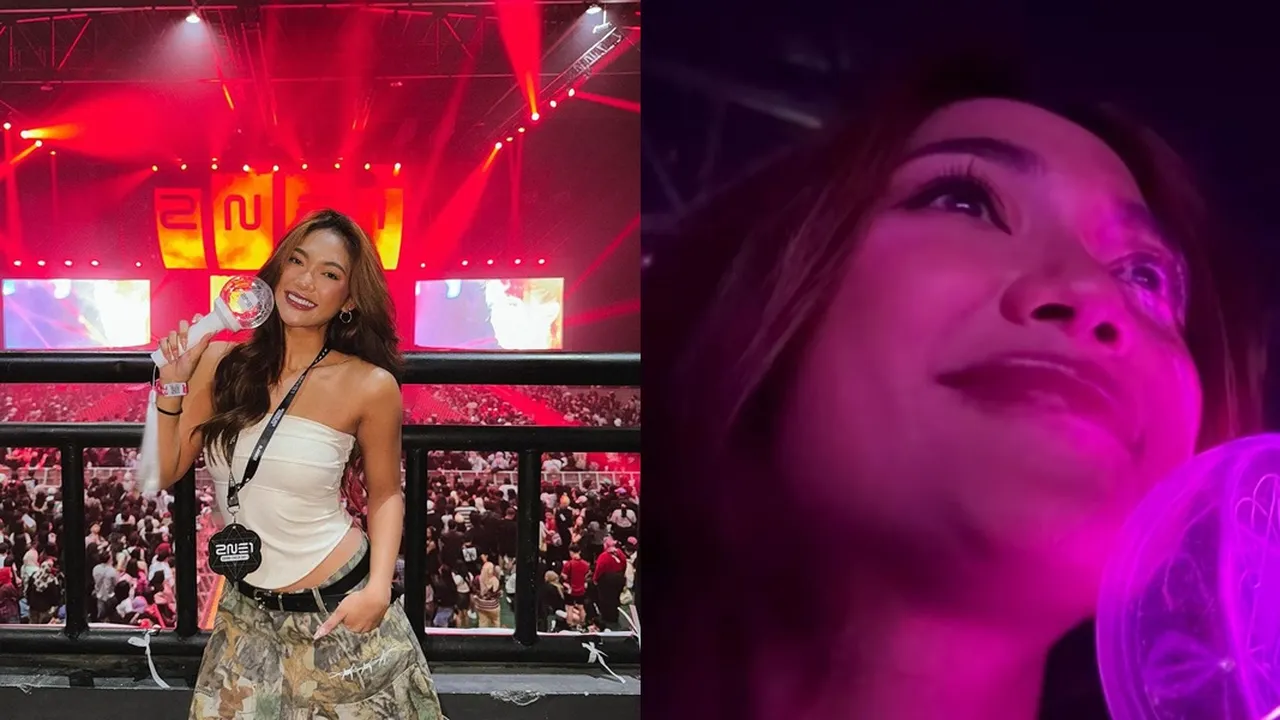 Momen Seru Marion Jola Nonton konser 2NE1 'Welcome Back' di Jakarta