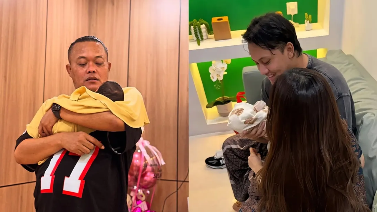 Momen Sule Gendong Cucu Pertamanya, Anak dari Rizky Febian dan Mahalini Momen Sule Gendong Cucu Pertamanya, Anak dari Rizky Febian dan Mahalini