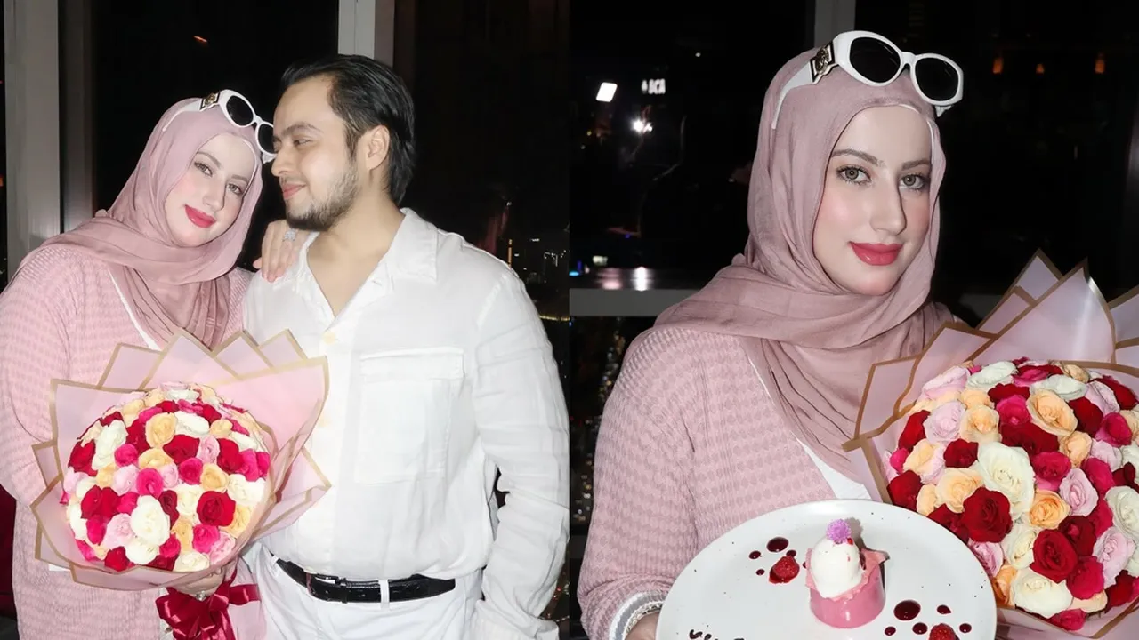 Momen Tasyi Athasyia dan Suami Rayakan Wedding Anniversary ke 10 dengan Dinner Romantis