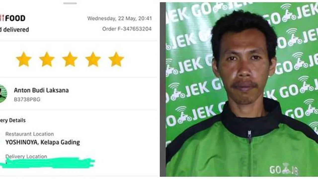Motor Dicuri, Driver Ojek Online Ini Tetap Antarkan Pesanan Pelanggannya Sampai Rumah
