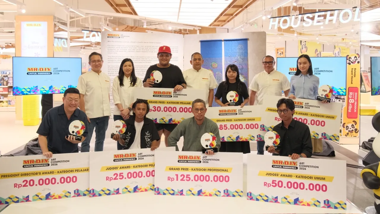 MR.D.I.Y. Indonesia Art Competition 2026 Umumkan Pemenang, 1.500 Karya dari 32 Provinsi Ikut Berkompetisi MR.D.I.Y. Indonesia Art Competition 2026 Umumkan Pemenang, 1.500 Karya dari 32 Provinsi Ikut Berkompetisi