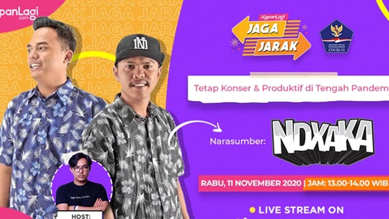Tampil di Konser Virtual, NDX A.K.A Berusaha Tetap Produktif Selama Pandemi