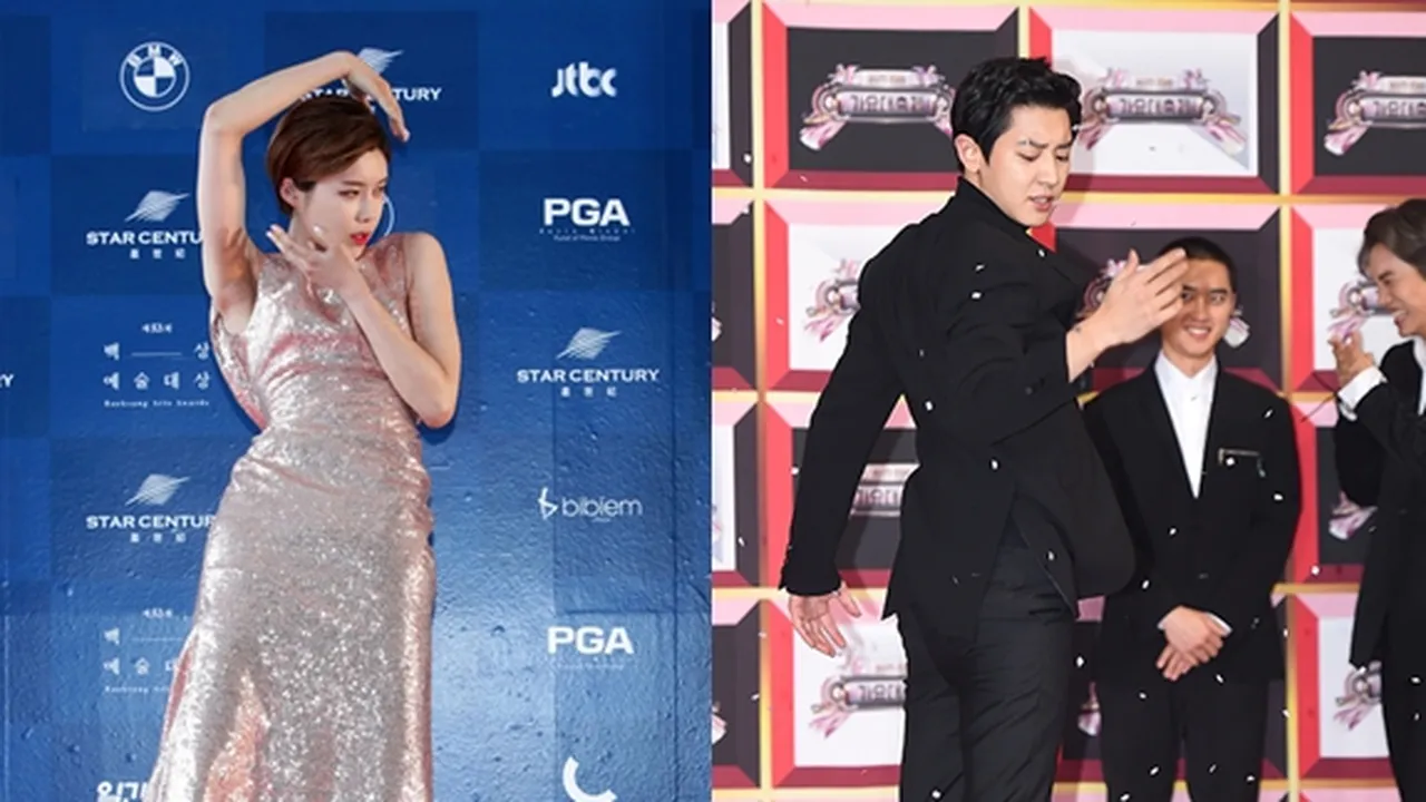Nggak Selalu Glamor, Ini 5 Hal Kocak yang Dilakukan Seleb Korea di Red Carpet