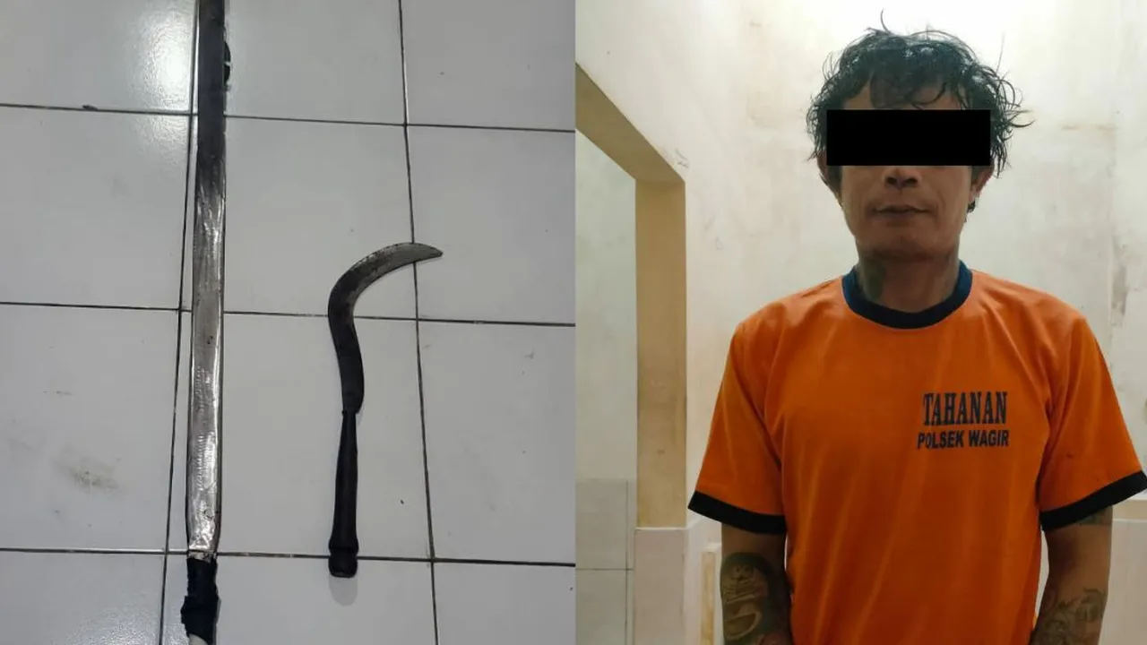 Niat Melerai Warganya, Punggung Perangkat Desa di Malang Justru Kena Sabet Senjata Tajam
