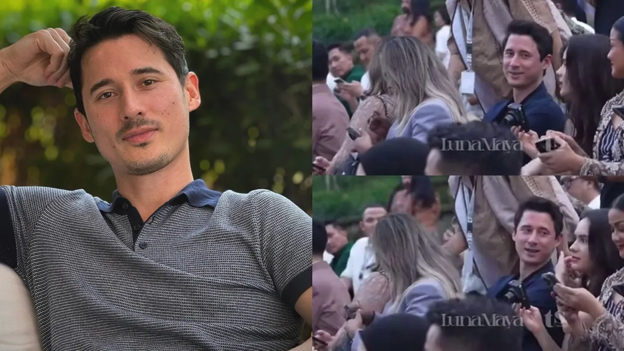 6 Potret Nino Fernandez di Pernikahan Luna Maya dan Maxime Bouttier, Duduk Sebelahan dengan Steffi Zamora