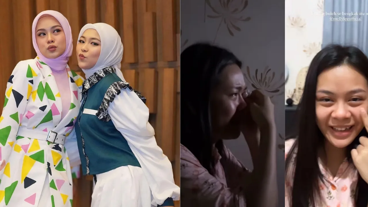 Nangis Sesenggukan, Melly Lee dan Selfi Yamma Nonton Film Sampai Subuh