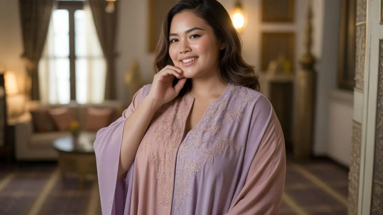 Outfit Lebaran untuk Badan Gemuk yang Bikin Tampil Percaya Diri dan Anggun