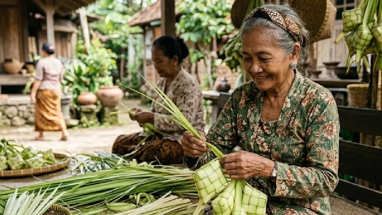 Panduan Membuat Ketupat Tradisional dari Janur agar Pulen dan Awet