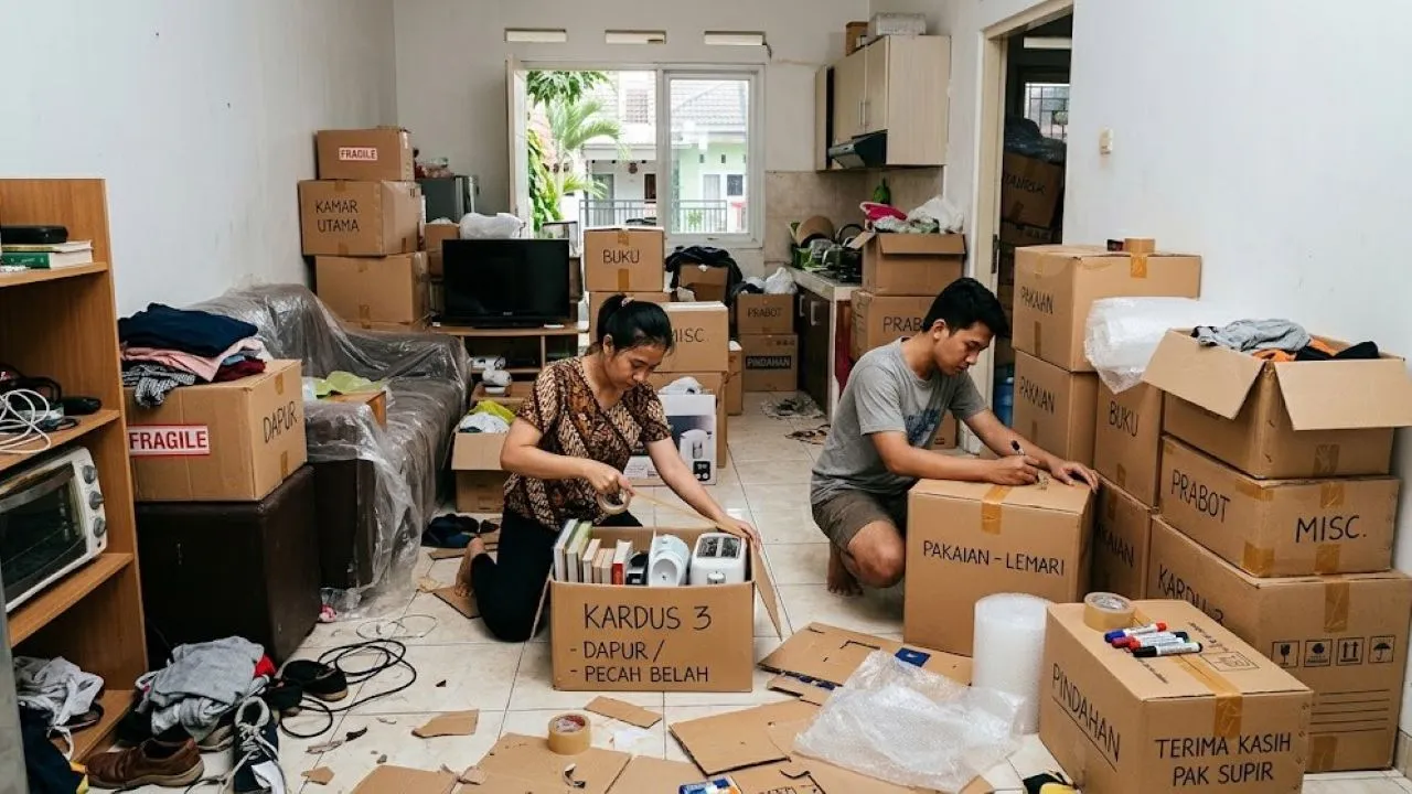 Panduan Mengemas Barang untuk Pindahan Rumah, Urutkan dari yang Jarang Dipakai
