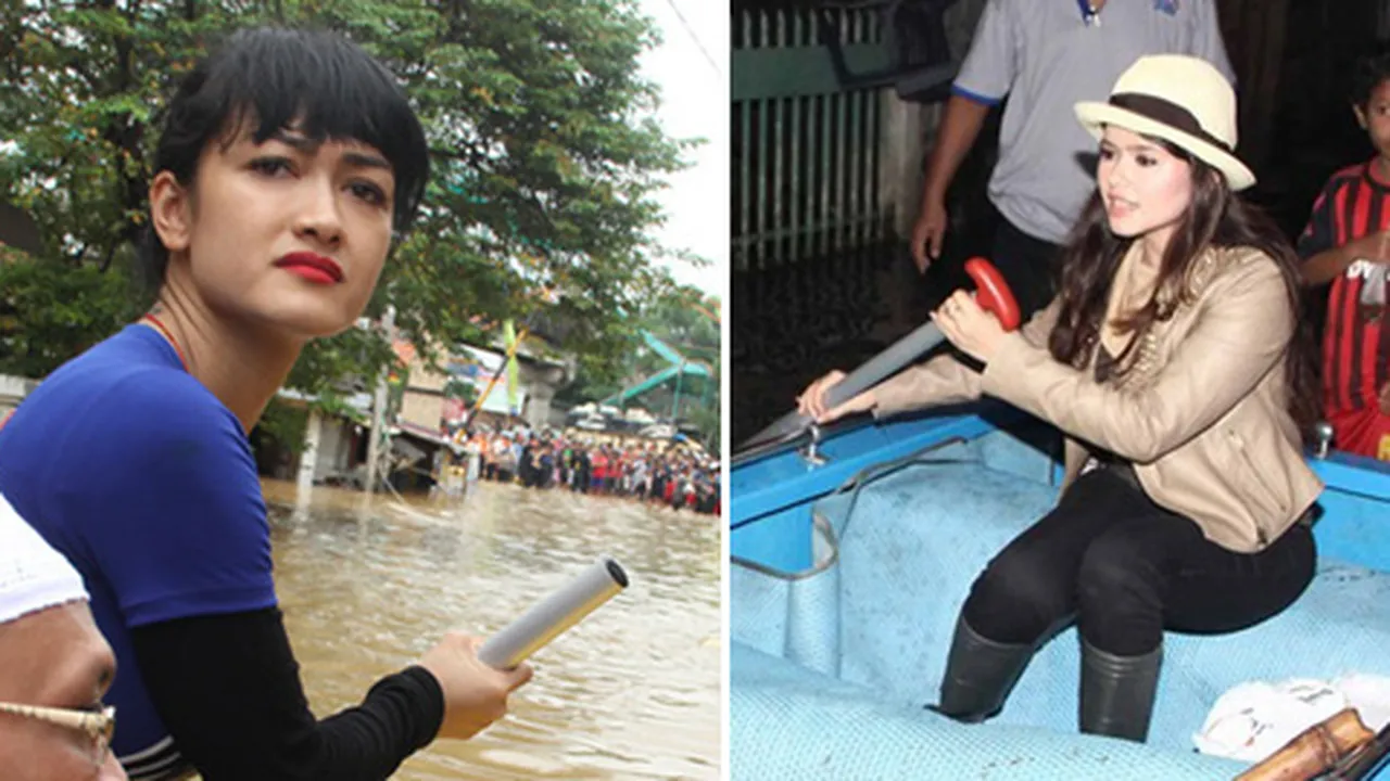 Parade Foto: Aksi Selebriti Datangi Korban Banjir