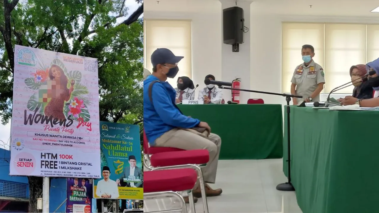 Pemilik Reklame Ajakan Pesta Miras di Malang Didenda Rp10 Juta