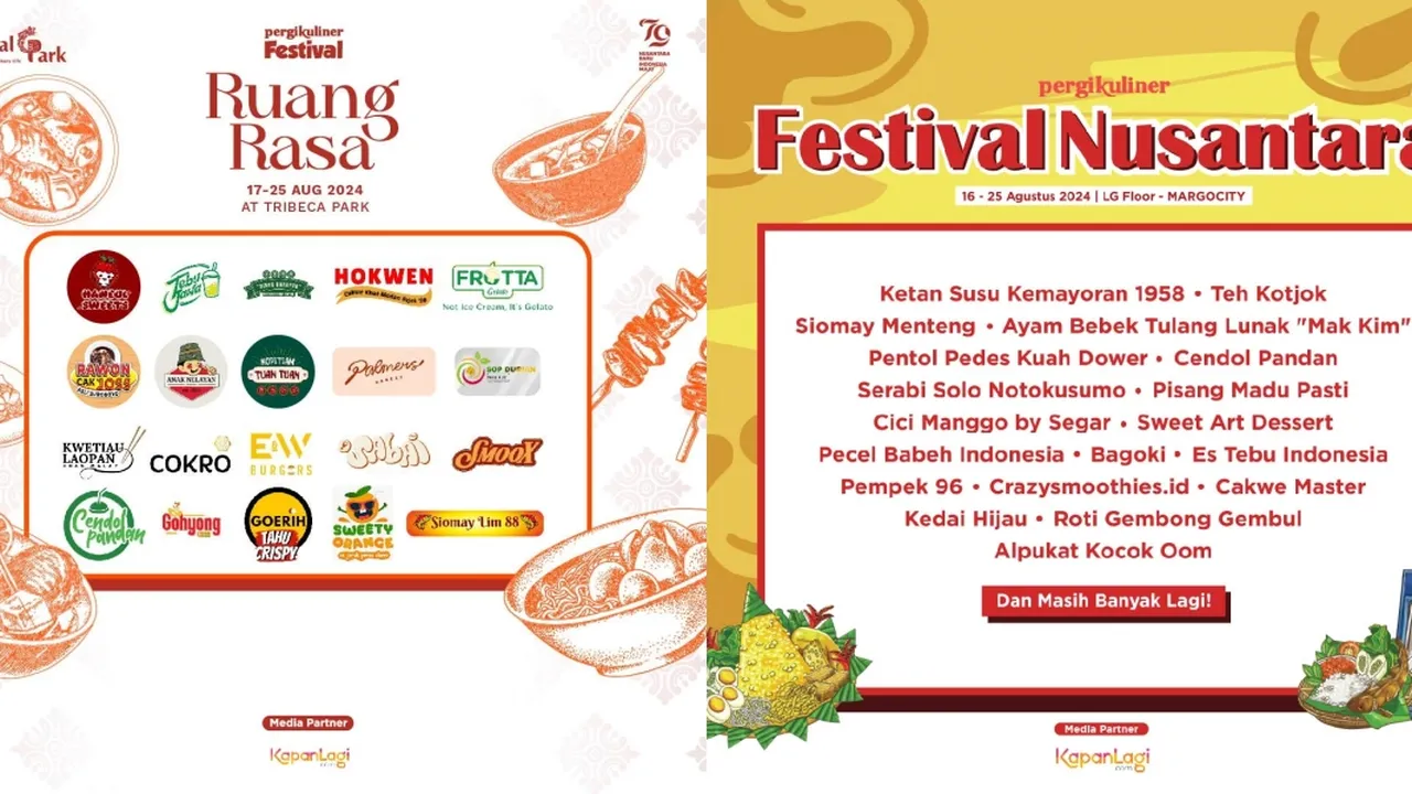 PergiKuliner Festival Ruang Rasa: Perpaduan Beragam Seni, Budaya dan Kuliner Nusantara